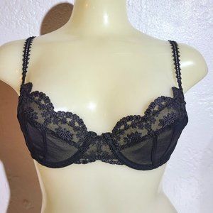Pfiff Lbqp10 Lace Half Cup Underwired Bra 38D NEW